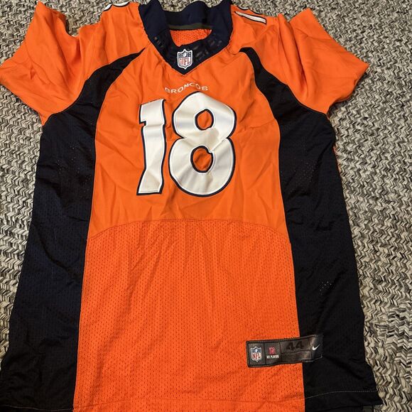 PEYTON MANNING Denver Broncos Nike On-Field Jersey Size 44 Orange Size XL RARE - Picture 1 of 4